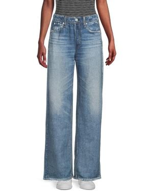 Rag & Bone Miramar Wide-Leg Jeans - Blue