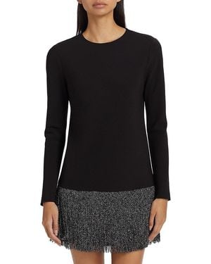 Tanya Taylor Agatha Fringe Minidress - Black