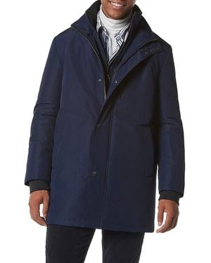 Andrew Marc Picton Solid Jacket With Bib - Blue