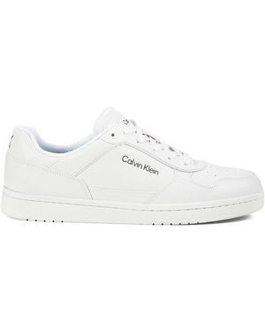 Calvin Klein Colorblock Platform Sneakers - White