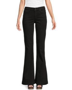 7 For All Mankind Dojo Solid Bootcut Jeans - Black