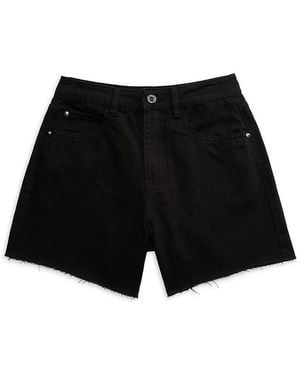 WeWoreWhat Raw Edge Shorts - Black