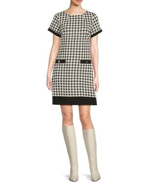 Tommy Hilfiger Houndstooth Knit Minidress - Multicolour