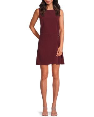 Sam Edelman Pleated Sheath Minidress - Red