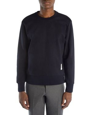 Thom Browne Logo Crewneck Sweatshirt - Blue