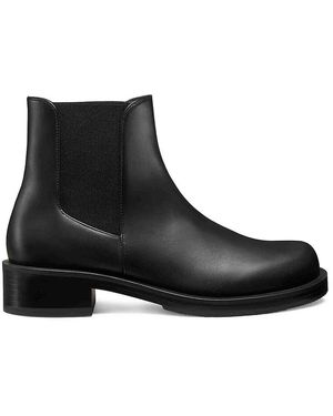 Stuart Weitzman Mercer Leather Chelsea Boots - Black