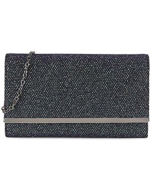 La Regale Glitter Wallet-On-Chain - Black