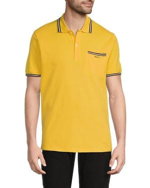 Bally Logo Cotton Piqué Polo - Yellow