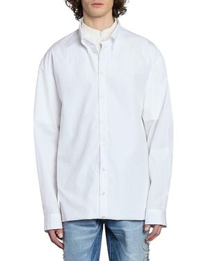 Bluemarble Foldover Layered Cotton Poplin Shirt - White