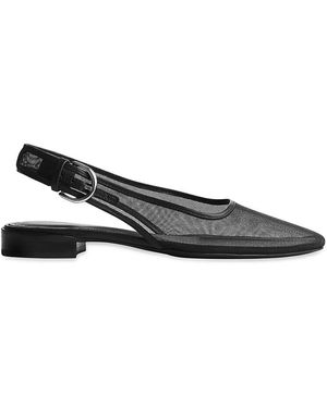 Rag & Bone Astra Mesh Slingback Flats - Black