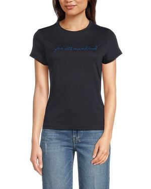 7 For All Mankind All For Mankind Graphic T-shirt - Black