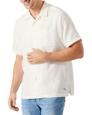 Tommy Bahama Sea Glass Linen Shirt - White