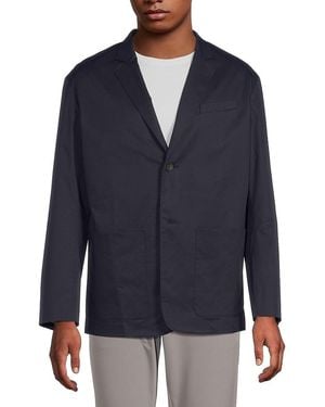 Rag & Bone Solid Sportcoat - Blue