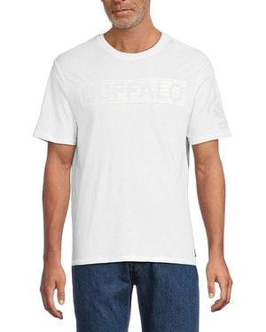 Buffalo David Bitton Nixon Logo T-Shirt - White