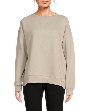 Calvin Klein Dropped Shoulder Sweatshirt - Natural