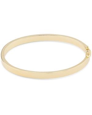 Effy ENY Eny 14K--Plated Sterling & 0.21 Tcw Diamond Bangle - White