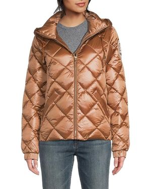 Pajar Skylynn Diamond-Quilted Hooded Jacket - Brown