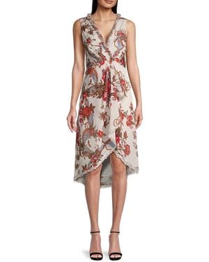 Kobi Halperin Carine Floral Midi-dress - Pink