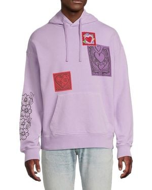 Scotch & Soda Burton Morris Graphic Hoodie - Purple