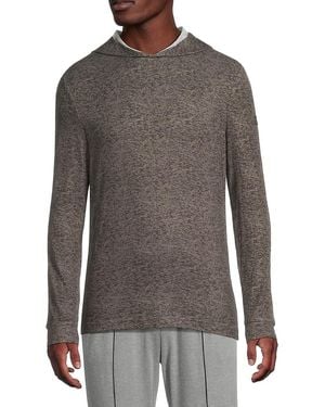 Ted Baker Ribbed Hoodie - Grey