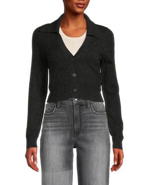 NAADAM Cropped Cashmere Cardigan - Black