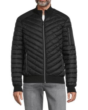 Noize Quilted Puffer Jacket - Black