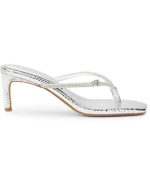 Guess Mayan Metallic Sandals - White