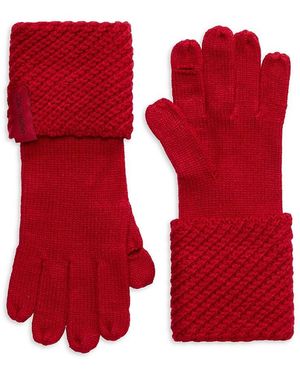 Calvin Klein Knit Long Gloves - Red
