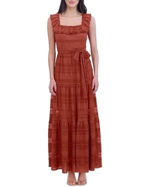 Eliza J Lace Tiered Maxi Dress