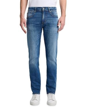 7 For All Mankind Slimmy Mid-Rise Slim-Skinny Jeans - Blue
