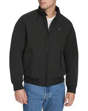 Tommy Hilfiger Highland Cloth Modern Bomber Jacket - Black