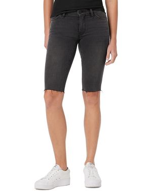 Hudson Jeans Amelia Raw Edge Hem Denim Shorts - Black