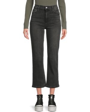 Joe's Jeans High-Rise Crop Boot Jeans - Black