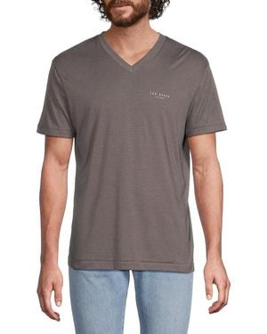 Ted Baker Solid Pyjama T-Shirt - Grey