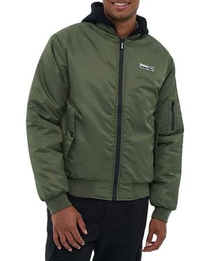 Bench Bomber Hoodie Jacket - Green