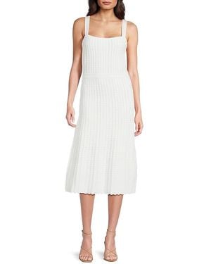 Hervé Léger Anastasia Pleated Dress - White