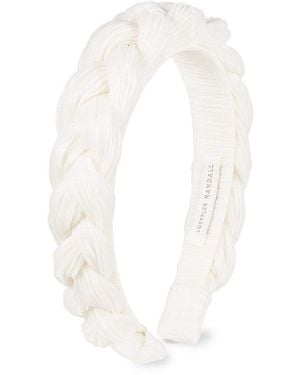 Loeffler Randall Lilac Braided Headband - White