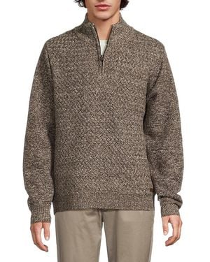 Buffalo David Bitton Wellman Mock Turtleneck Sweater - Brown
