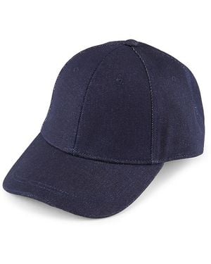 Bruno Magli Denim Baseball Cap - Blue