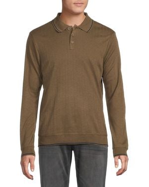 Joe's Jeans Ribbed Polo Sweater - Brown