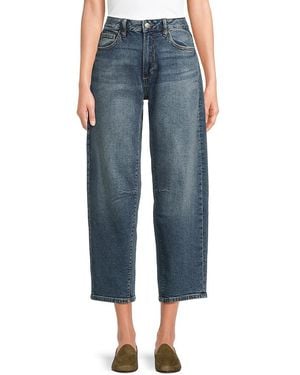 Joe's Jeans Whiskered Stretch-Cotton Ankle Jeans - Blue