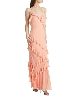 LoveShackFancy Rialto Ruffle Maxi Dress - Pink