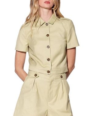 Walter Baker Meera Cropped Button-front Jacket - Natural