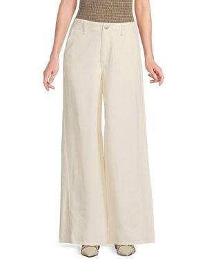 Rag & Bone Featherweight Tailored Wide-Leg Jeans - Natural