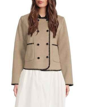 Wdny Double-Breasted Jacket - Natural