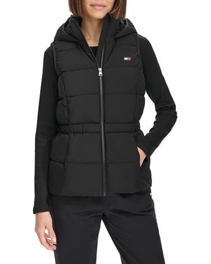 Tommy Hilfiger Logo Puffer Vest - Black