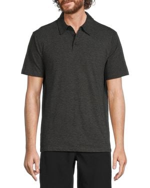 Kenneth Cole 'Solid Polo - Black