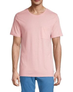 Onia Cotton-Blend Crewneck T-Shirt - Pink