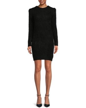 Ba&sh Tunia Alpaca Blend Sheath Minidress - Black