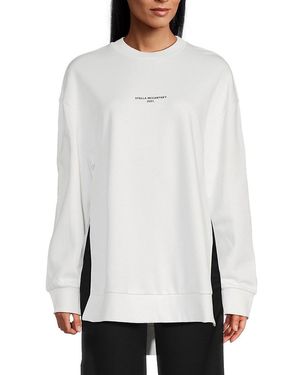 Stella McCartney Logo Cotton Sweatshirt - White